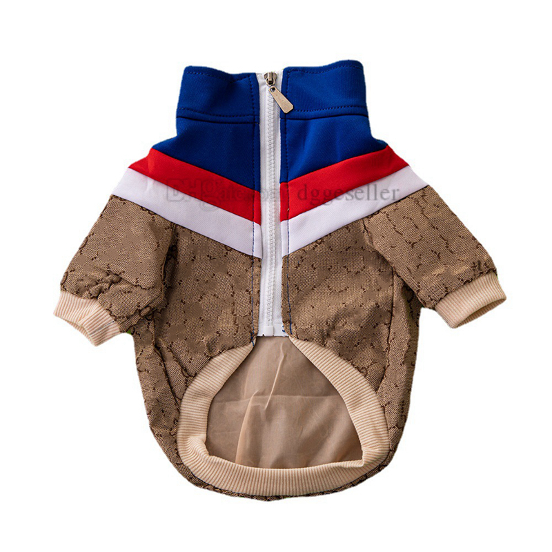Designer Dog Clothes Classic Letter Pattern Dog Apparel Luxury Zip Up Pet Jacket with Soft Liner Puppy Coats Pets Stylish Streetwear Outfit for Small Dogs A450, Brown
Designer Dog Clothes Classic Letter Pattern Dog Apparel Luxury Zip Up Pet Jacket with Soft Liner Puppy Coats Pets Stylish Streetwear Outfit for Small Dogs A450, Brown