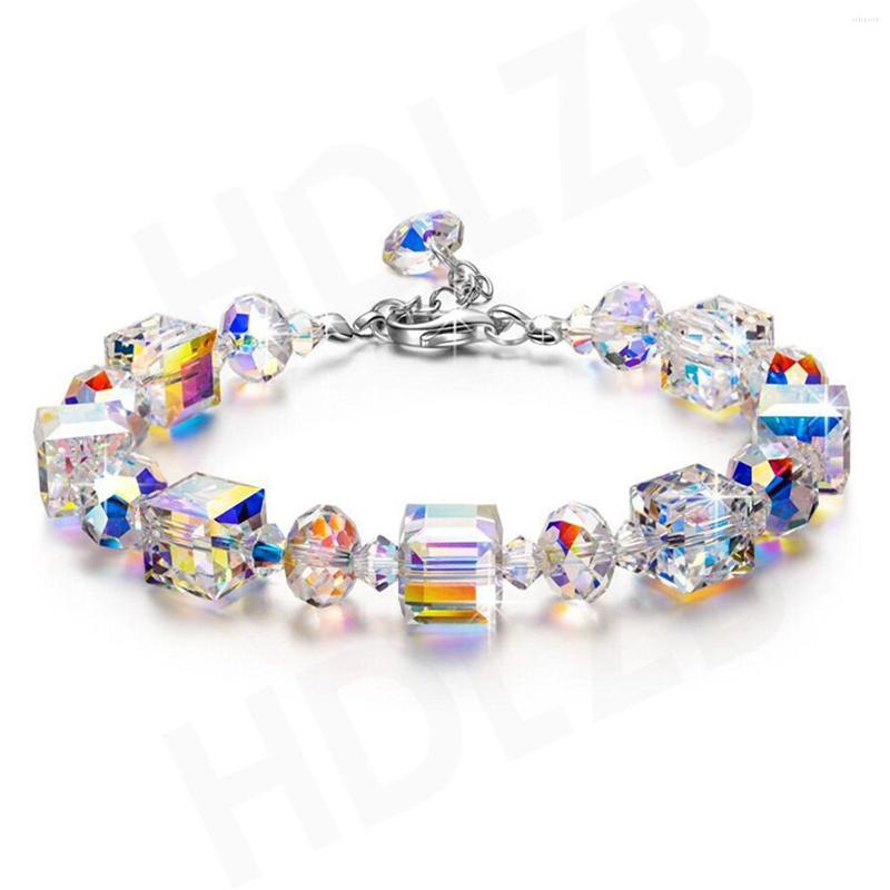 Strand Fashion Color AB Crystal Aurora Cube Beaded Bracelet Austria Personality Factory Outlet
Strand Fashion Color AB Crystal Aurora Cube Beaded Bracelet Austria Personality Factory Outlet