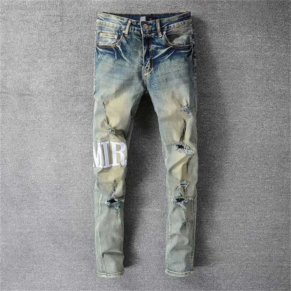 Men's Jeans Designer Punk Ripped Pants Pantalon Homme for Men Retro Old Street Fashion Letter Motorcyclev9ax, Picture
Men's Jeans Designer Punk Ripped Pants Pantalon Homme for Men Retro Old Street Fashion Letter Motorcyclev9ax, Picture