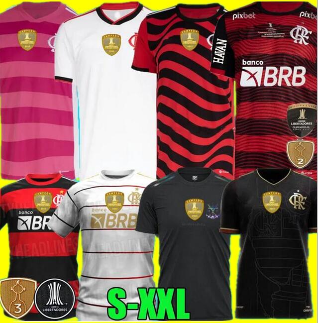 Flamengo soccer jerseys 2022 2023 Final da libertadores David Luiz DIEGO E.RIBEIRO GABI 22 23 football shirts vidal PEDRO DE ARRASCAETA campeao men Outubro Rosa 3 cup, Player version
Flamengo soccer jerseys 2022 2023 Final da libertadores David Luiz DIEGO E.RIBEIRO GABI 22 23 football shirts vidal PEDRO DE ARRASCAETA campeao men Outubro Rosa 3 cup, Player version