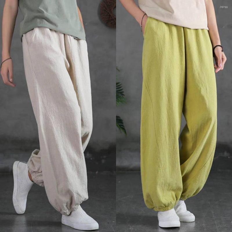 Women' Pants Women' Cotton Linen Retro Bloomers Spring Summer 2022 Baggy Solid Color Trousers All-match Casual Wide Leg Pant, Yellow
Women' Pants Women' Cotton Linen Retro Bloomers Spring Summer 2022 Baggy Solid Color Trousers All-match Casual Wide Leg Pant, Yellow