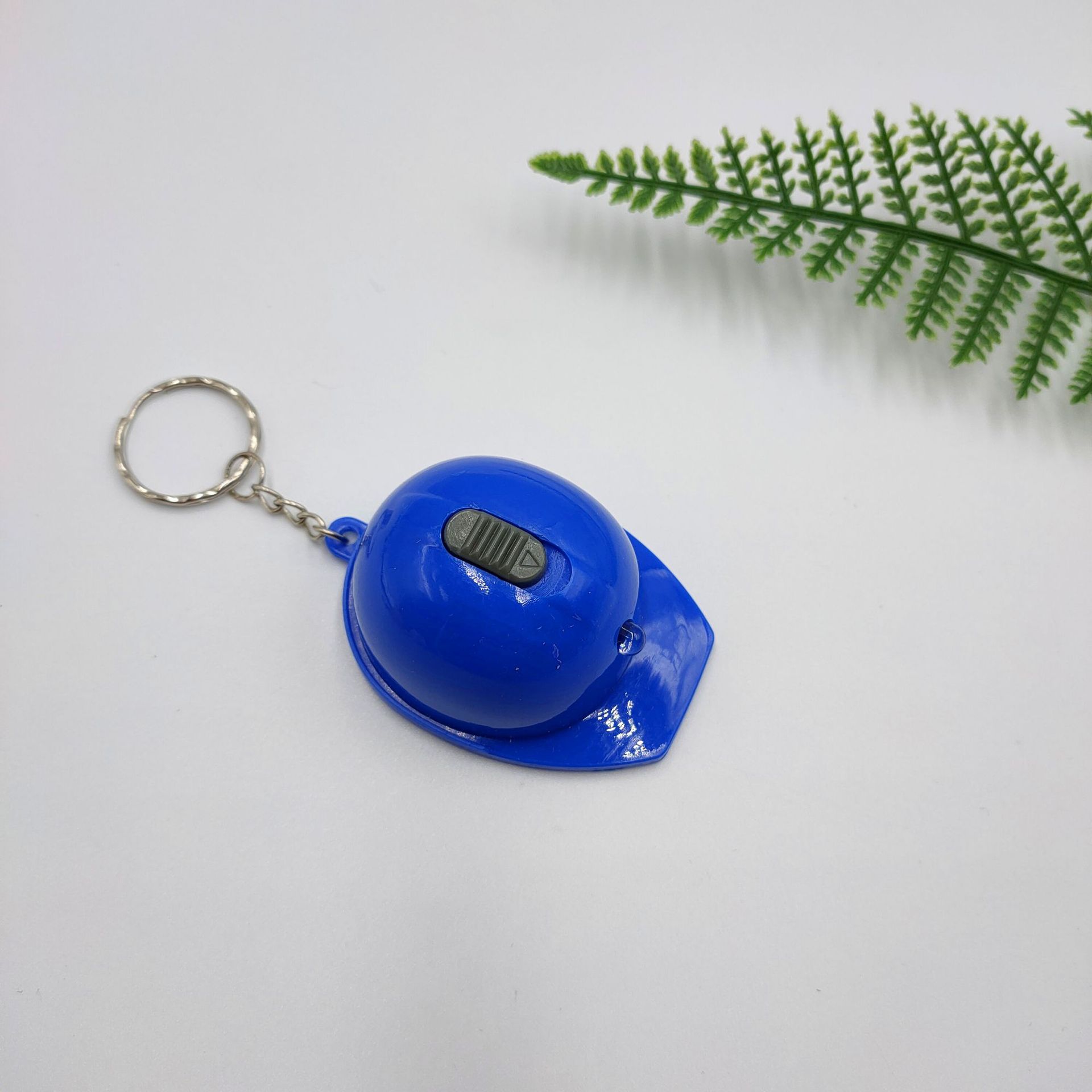 Creative Safety Hat Bottle Opener Keychain Flashlight Keychain Pendant Promotional Gift Keyring Key Chain Custom Logo