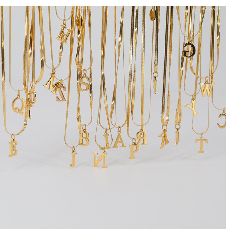 Chains 316L Stainless Steel 26 Letters Snake Chian Necklace For Women Pendant Collar Initial Necklaces Jewelry Gifts NO Fade
Chains 316L Stainless Steel 26 Letters Snake Chian Necklace For Women Pendant Collar Initial Necklaces Jewelry Gifts NO Fade