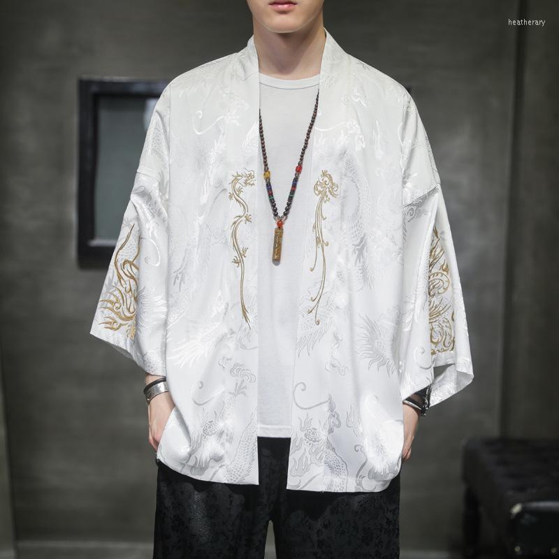 Ethnic Clothing Ancient Embroidery Hanfu Retro Kimono Cardigan Chinese Style Outwear Men Loose Satin Coat Cosplay Costumes 5XL
Ethnic Clothing Ancient Embroidery Hanfu Retro Kimono Cardigan Chinese Style Outwear Men Loose Satin Coat Cosplay Costumes 5XL