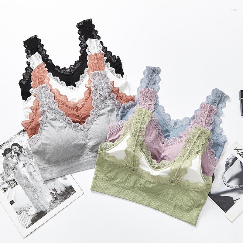 Camisoles & Tanks Comfortable Women's Bra Lace Back Wrapped Sleeping Underwear Adjustable Without Steel Ring, Black
Camisoles & Tanks Comfortable Women's Bra Lace Back Wrapped Sleeping Underwear Adjustable Without Steel Ring, Black