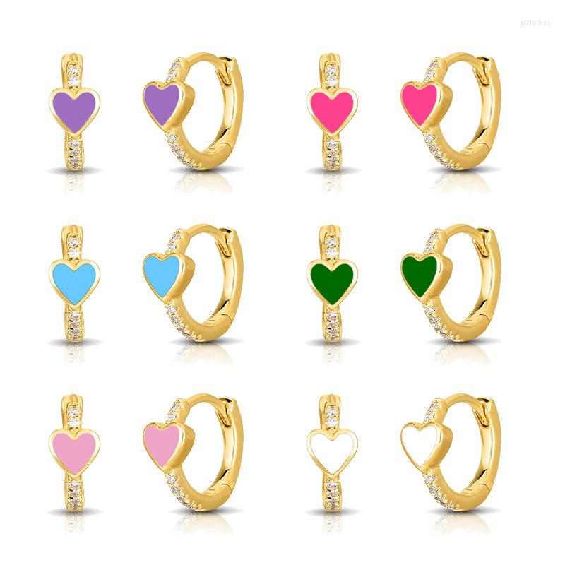 Hoop Earrings S925 Silver Needle Colorful For Women Simple Heart-shaped Geometric CZ Zircon Love Earring Fine Jewelry
Hoop Earrings S925 Silver Needle Colorful For Women Simple Heart-shaped Geometric CZ Zircon Love Earring Fine Jewelry