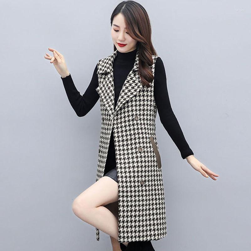 Women's Vests Sleeveless Women Jacket Single-Breasted Spring Autumn Vest Coat Fashion Plaid Casual Female 5XL Loose Big Size Waistcoat E357, Black
Women's Vests Sleeveless Women Jacket Single-Breasted Spring Autumn Vest Coat Fashion Plaid Casual Female 5XL Loose Big Size Waistcoat E357, Black