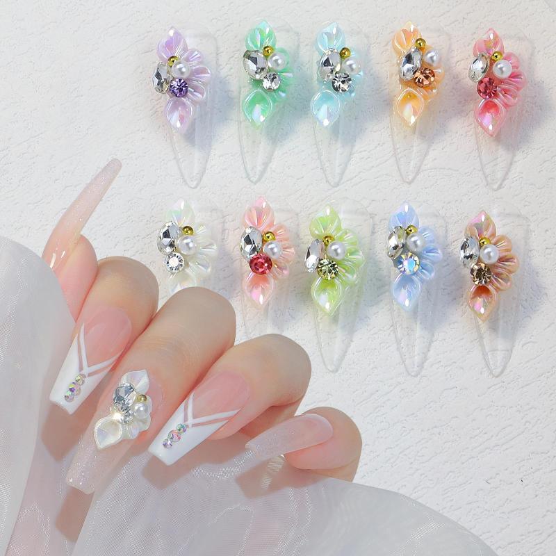 Nail Art Decorations 10PCS Resin Nails Charms Colorful Flowers Petal Decor 3D Cherry For Rhinestone Manicure Accessories
Nail Art Decorations 10PCS Resin Nails Charms Colorful Flowers Petal Decor 3D Cherry For Rhinestone Manicure Accessories