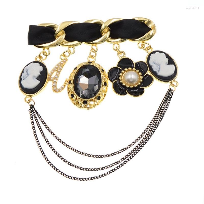 Brooches CINDY XIANG Beauty Head Enamel Flower Crystal Letter A For Women Chain Tassel Pin Winter Design Gift
Brooches CINDY XIANG Beauty Head Enamel Flower Crystal Letter A For Women Chain Tassel Pin Winter Design Gift