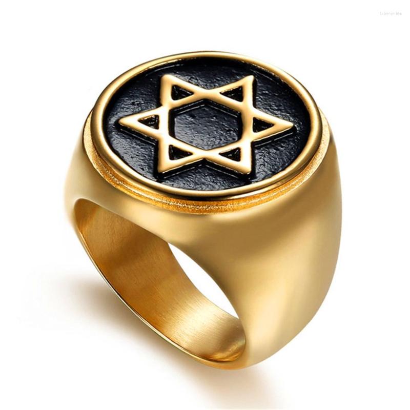 Wedding Rings Loredana High-grade Simple Gold Color Six Star Black Background 316L Titanium Steel Ring For Men Retro Punk Mystery Side Gift
Wedding Rings Loredana High-grade Simple Gold Color Six Star Black Background 316L Titanium Steel Ring For Men Retro Punk Mystery Side Gift