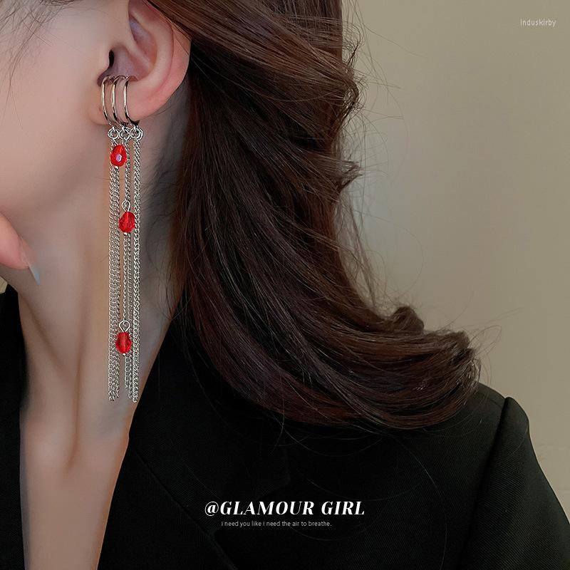 Backs Earrings Ropuhov Multi-layer Crystal Tassel Senior Red Water Droplets Long Ear Clip Without Holes Jewelry Gift For Women
Backs Earrings Ropuhov Multi-layer Crystal Tassel Senior Red Water Droplets Long Ear Clip Without Holes Jewelry Gift For Women