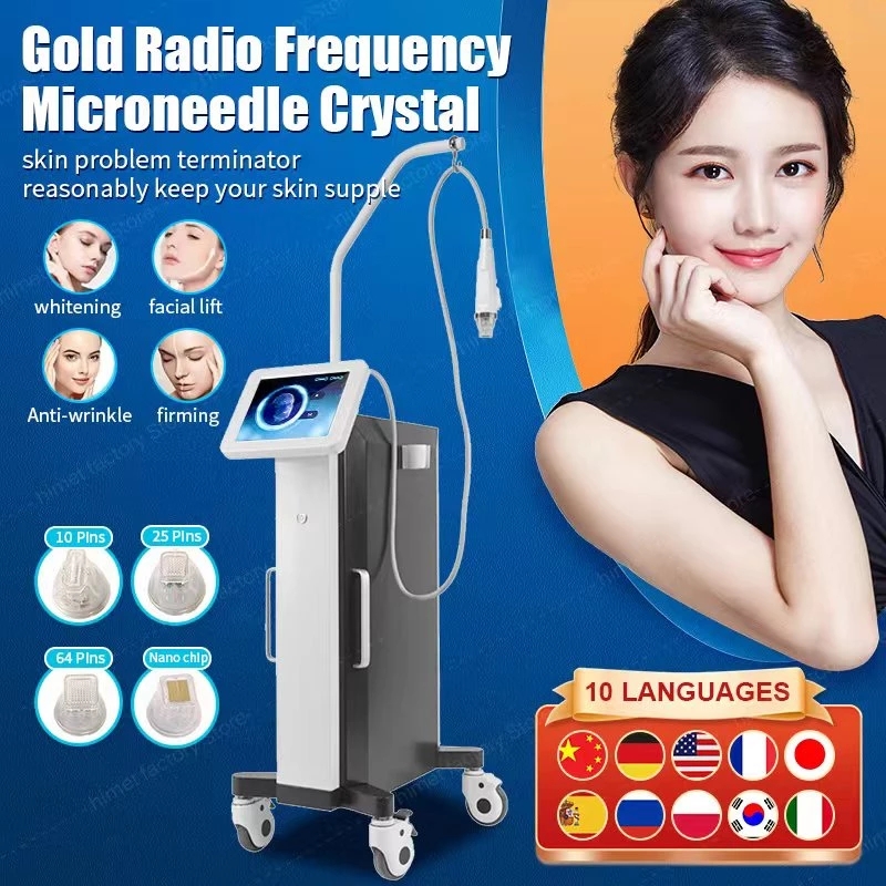 Beauty Items Vertical Gold Radio Frequency Microcrystal RF Frequency Skin Tightening Microneedling Machine For Beauty-Salon
Beauty Items Vertical Gold Radio Frequency Microcrystal RF Frequency Skin Tightening Microneedling Machine For Beauty-Salon