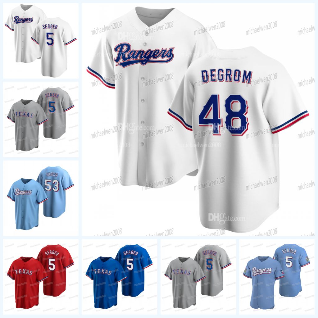 48 Jacob deGrom Texas Jersey Corey Seager Ranger Nolan Ryan Marcus Semien Martin Perez Adolis Garcia Brad Miller Sam Huff Jonah Heim Jon Gray, Men cool base (with patch)
48 Jacob deGrom Texas Jersey Corey Seager Ranger Nolan Ryan Marcus Semien Martin Perez Adolis Garcia Brad Miller Sam Huff Jonah Heim Jon Gray, Men cool base (with patch)