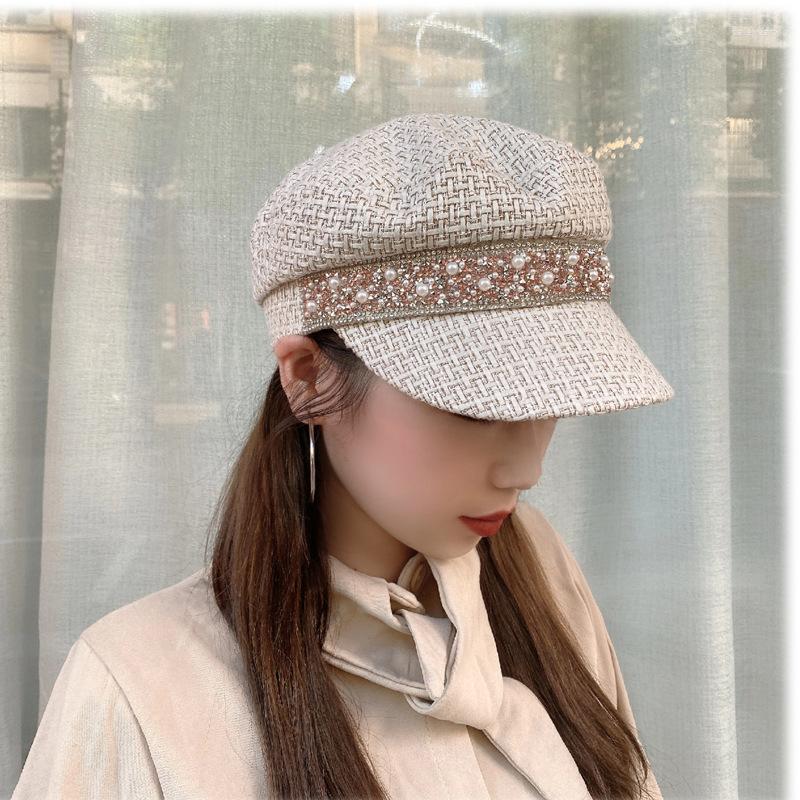 Berets 2022 Hat For Women In Autumn And Winter Versatile Navy Beret British Retro Painter Pearl Octagonal, Black
Berets 2022 Hat For Women In Autumn And Winter Versatile Navy Beret British Retro Painter Pearl Octagonal, Black