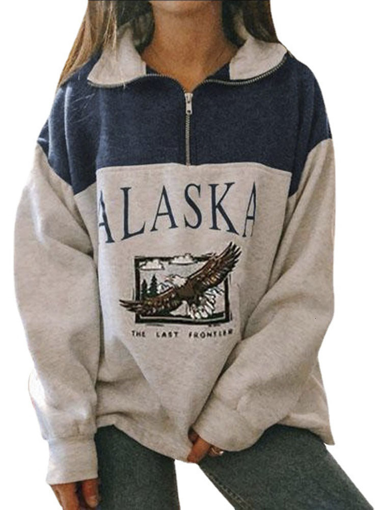 Women' Jacket Sweatshirt Oversized Letter Alaska Fashion Vintage POLO Collar Casual Pullovers Long Sleeves Winter Warm Fleece Cotton 221201, White
Women' Jacket Sweatshirt Oversized Letter Alaska Fashion Vintage POLO Collar Casual Pullovers Long Sleeves Winter Warm Fleece Cotton 221201, White