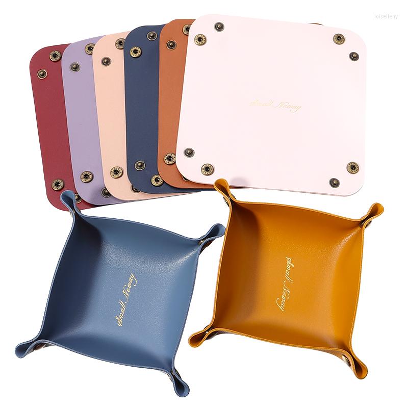 Jewelry Pouches Nordic PU Leather Storage Box Desktop Tray Cosmetic Key Basket Folding Case Table Organizer
Jewelry Pouches Nordic PU Leather Storage Box Desktop Tray Cosmetic Key Basket Folding Case Table Organizer