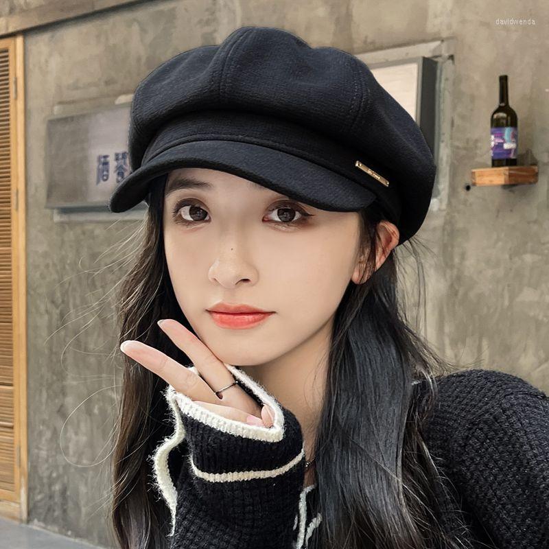 Berets 2022 Japanese Fashion Octagonal Hat Women's Autumn And Winter Solid Side Metal Cap Ins Street Versatile Artist, Black
Berets 2022 Japanese Fashion Octagonal Hat Women's Autumn And Winter Solid Side Metal Cap Ins Street Versatile Artist, Black