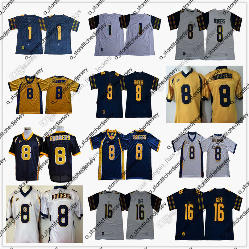 American College Football Wear NCAA California Golden Bears Football Jersey 8 Aaron Rodgers 16 Jared Goff 1 Melquise Stovall High Quality Jerseys Size S, As picture1
American College Football Wear NCAA California Golden Bears Football Jersey 8 Aaron Rodgers 16 Jared Goff 1 Melquise Stovall High Quality Jerseys Size S, As picture1