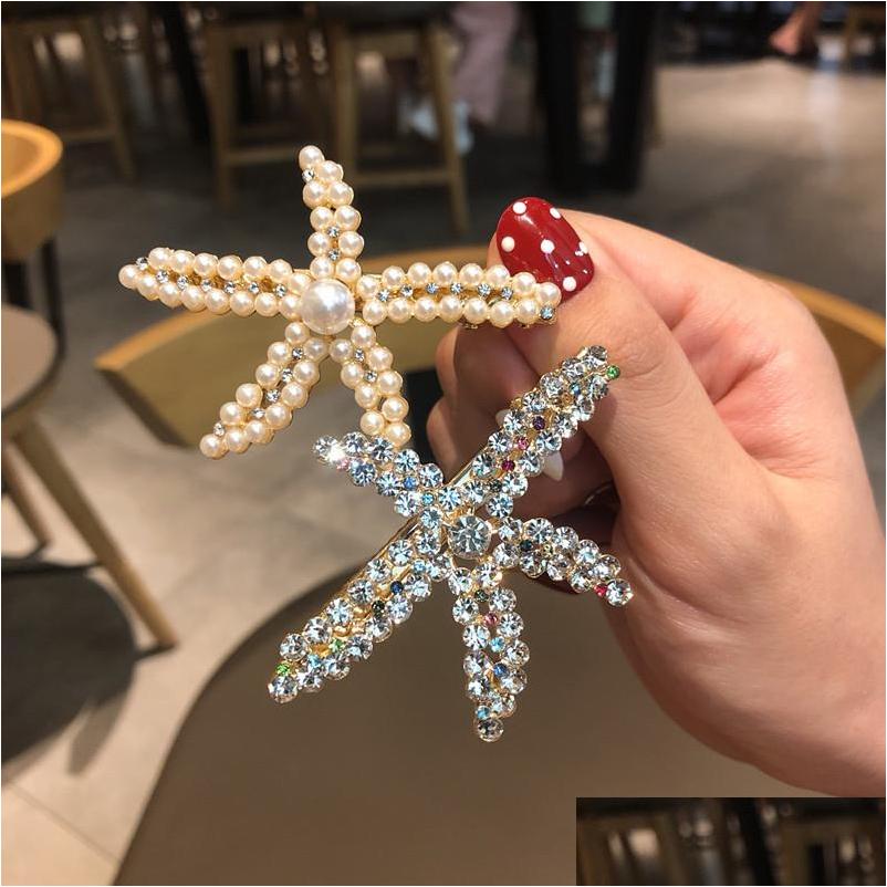 Hair Clips Barrettes Fashion Jewelry Pearls Rhinstone Starfish Hair Clip Barrette Womens Girls Hairpin Barrettes Drop Delivery Hair Dhzow
Hair Clips Barrettes Fashion Jewelry Pearls Rhinstone Starfish Hair Clip Barrette Womens Girls Hairpin Barrettes Drop Delivery Hair Dhzow