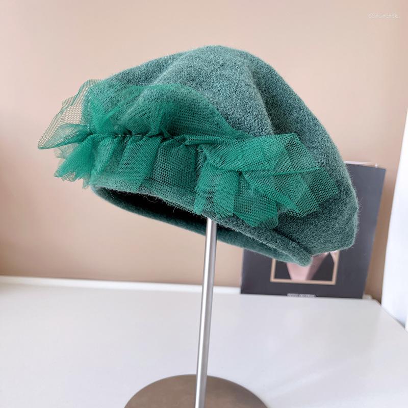 Berets Women Fascinator Flower Mesh Yarn Lace Bow Party Beret Hat Handmade Vintage Plain Solid Color Winter Painter Caps, White
Berets Women Fascinator Flower Mesh Yarn Lace Bow Party Beret Hat Handmade Vintage Plain Solid Color Winter Painter Caps, White