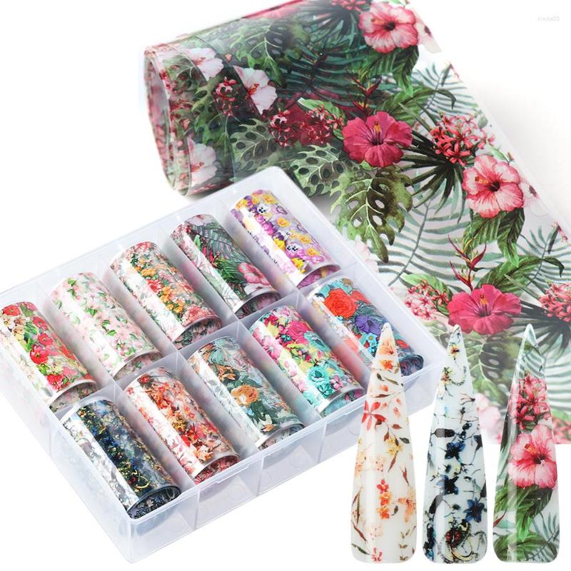 Nail Stickers 10pcs Flowers Leaf Foils For Art Decorations Designs Manicure Decals Transfer Wraps Accessories TRXKH40-54-1, E box
Nail Stickers 10pcs Flowers Leaf Foils For Art Decorations Designs Manicure Decals Transfer Wraps Accessories TRXKH40-54-1, E box