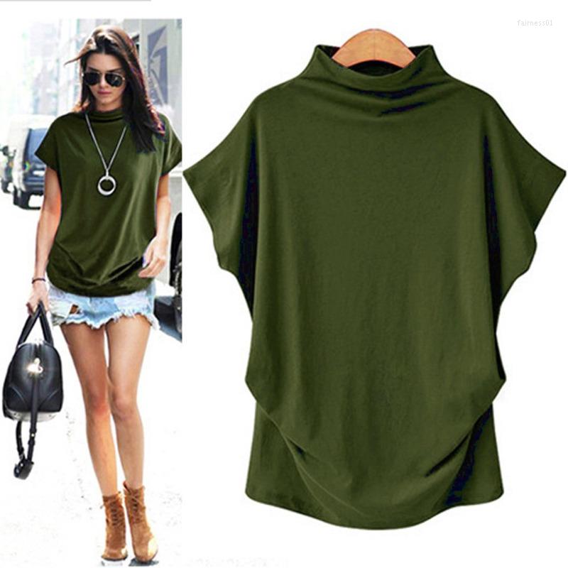 Women' Blouses Oversized Women' Semi-high Collar Bat Sleeve Blouse Solid Color Loose Short Pullover Plus Size Blusas Mujer, Green
Women' Blouses Oversized Women' Semi-high Collar Bat Sleeve Blouse Solid Color Loose Short Pullover Plus Size Blusas Mujer, Green