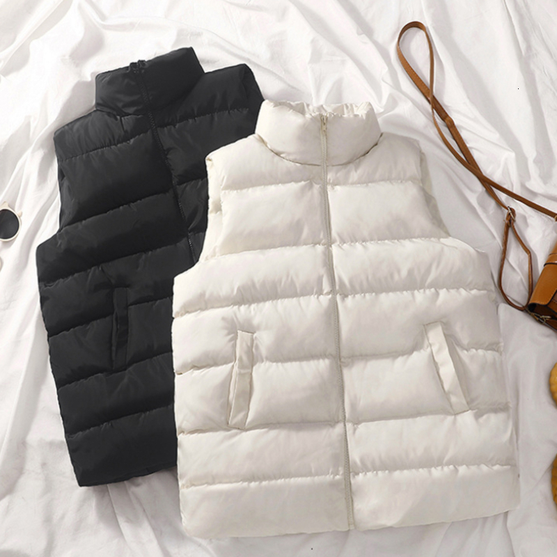 Women' Vests Winter Cotton Down Vest Women Loose Waistcoat Bodywarm Jacket Cotton Padded Jacket Sleeveless Female Winter Waistcoat 221202, White only vest 2
Women' Vests Winter Cotton Down Vest Women Loose Waistcoat Bodywarm Jacket Cotton Padded Jacket Sleeveless Female Winter Waistcoat 221202, White only vest 2
