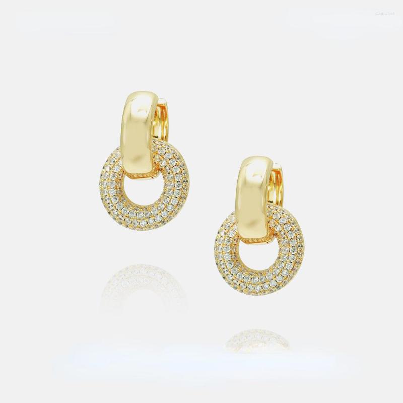 Stud Earrings Fashion Korean Style Ear Buckle Personality Gold-plated Simple Temperament Zircon Round Jewelry Wholesale
Stud Earrings Fashion Korean Style Ear Buckle Personality Gold-plated Simple Temperament Zircon Round Jewelry Wholesale