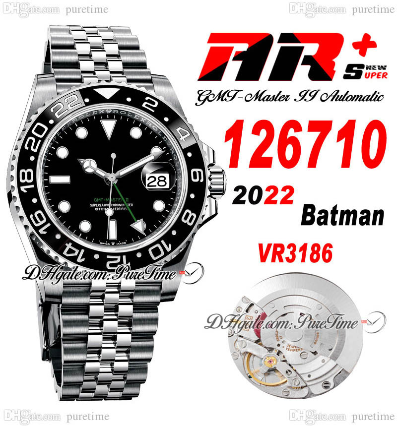ARF GMT VR3186 Automatic Mens Watch Ceramic Bezel Black Dial Green Hands 904L JubileeSteel Bracelet Super Edition Same Serial Warranty Card PTRX Puretime F6, Batman-oyste
ARF GMT VR3186 Automatic Mens Watch Ceramic Bezel Black Dial Green Hands 904L JubileeSteel Bracelet Super Edition Same Serial Warranty Card PTRX Puretime F6, Batman-oyste