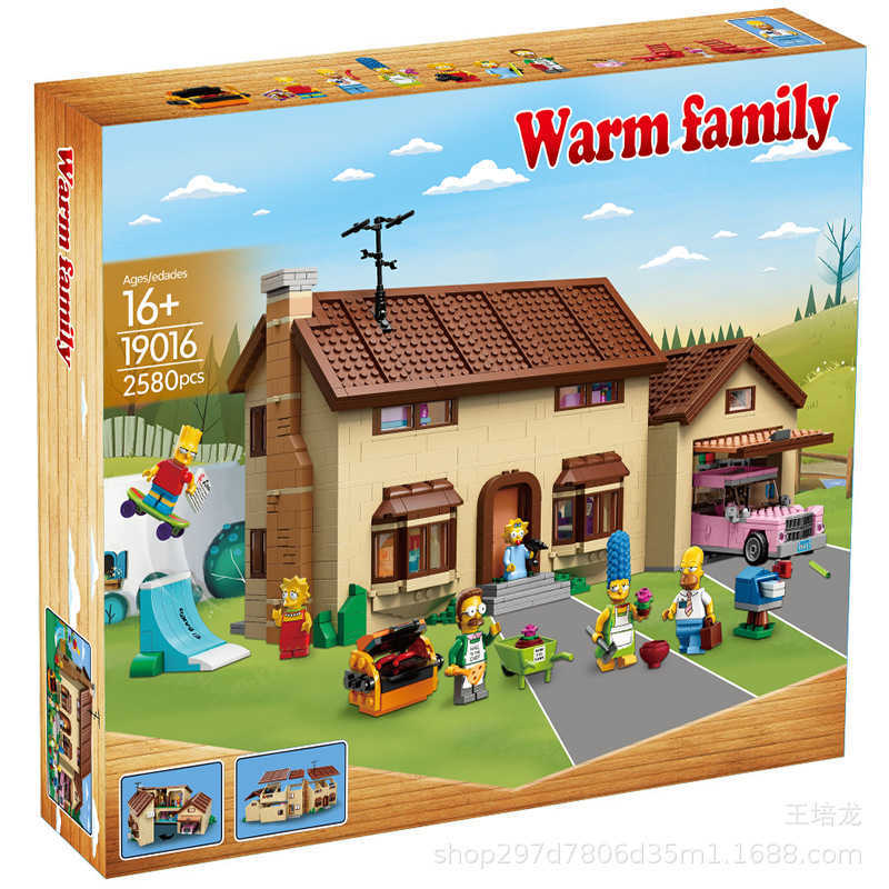 Blocks Lion Brand 180044 Film Series Simpson House 20010 Assembled 19016 Building Block Toys 16005 T221203
Blocks Lion Brand 180044 Film Series Simpson House 20010 Assembled 19016 Building Block Toys 16005 T221203