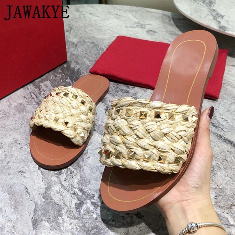 Shoes Slippers Rattan Grass Woven Rivets Dress Women Mules Open Toe Studded One Strap Beach Slides Comfort Flat valentinoes valentinoity BTv, Black
Shoes Slippers Rattan Grass Woven Rivets Dress Women Mules Open Toe Studded One Strap Beach Slides Comfort Flat valentinoes valentinoity BTv, Black