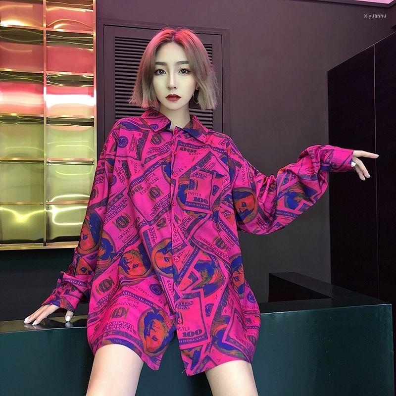 Women's Blouses NIggeey Same Style Harajuku Bf Street Retro Dollar Print Loose Polo Men's And Women's Long Sleeve Shirts, Rose red
Women's Blouses NIggeey Same Style Harajuku Bf Street Retro Dollar Print Loose Polo Men's And Women's Long Sleeve Shirts, Rose red