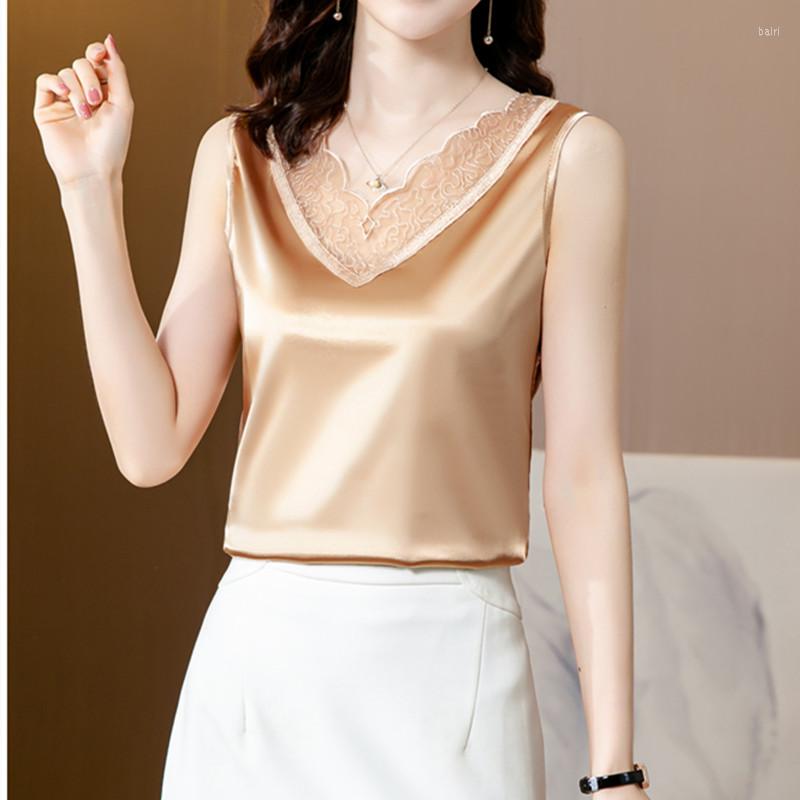 Women's Blouses Silk Womens Tops Satin Women Shirts V-neck Lace Sexy Blouse Embroidery Woman Shirt Soild Ladies OL Fashion Clothing, Black
Women's Blouses Silk Womens Tops Satin Women Shirts V-neck Lace Sexy Blouse Embroidery Woman Shirt Soild Ladies OL Fashion Clothing, Black