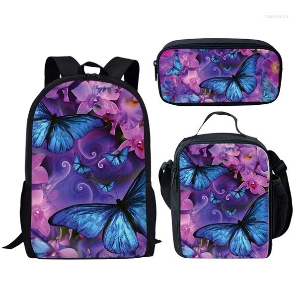 School Bags Colorful Butterfly Design Girls 3pcs Pencil Cases Lunch Food Children Backpack Swanky Student Rucksack, Butterfly 3
School Bags Colorful Butterfly Design Girls 3pcs Pencil Cases Lunch Food Children Backpack Swanky Student Rucksack, Butterfly 3