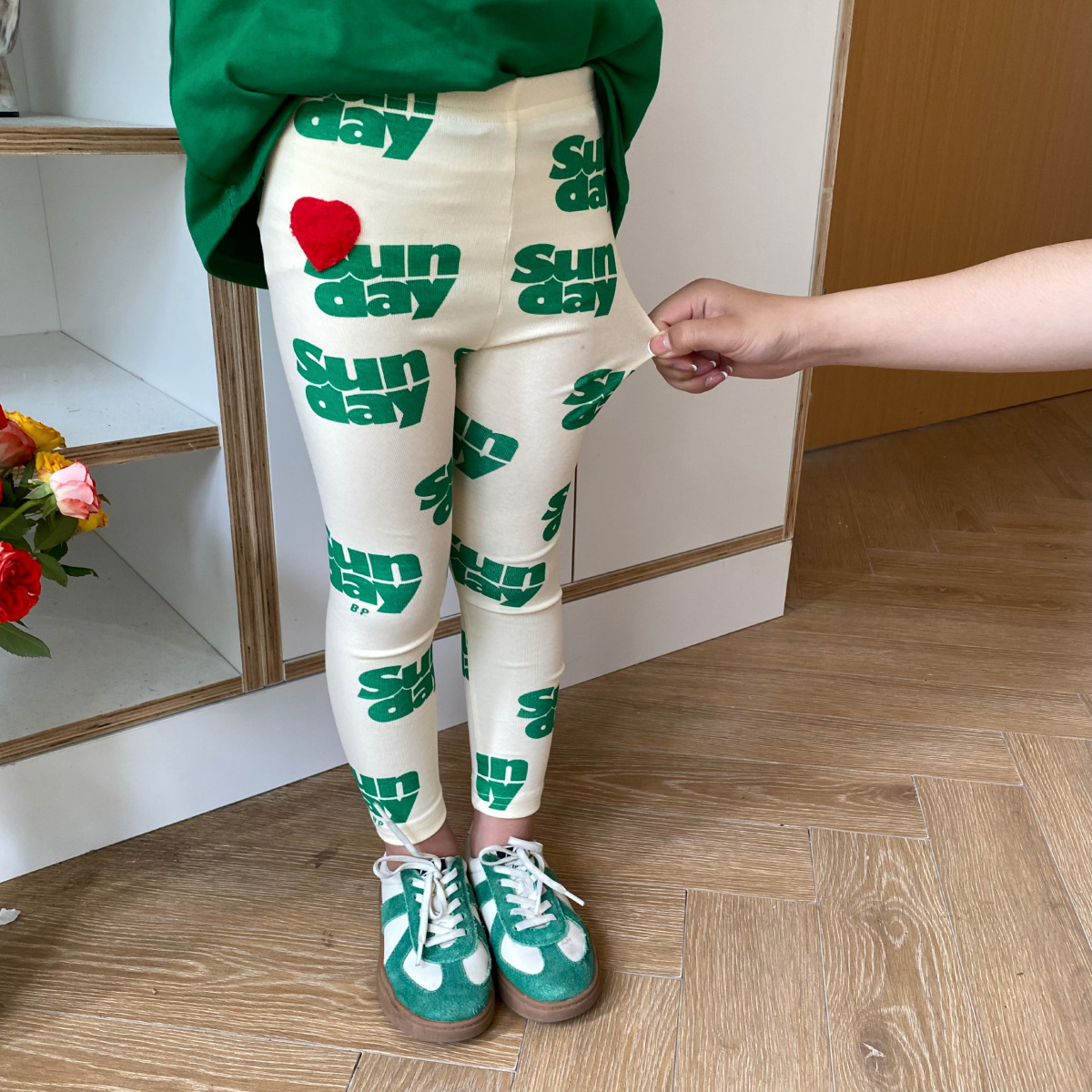 Leggings Tights Autumn baby girls letters printed leggings cotton elastic skinny pants 221203