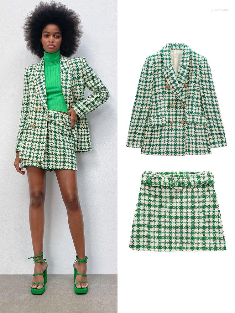 Two Piece Dress 2022 Spring Women's Versatile Textured Double Breasted Casual Slim Fit Blazer With Belt High Waist Mini Skirt, Nude green skirt
Two Piece Dress 2022 Spring Women's Versatile Textured Double Breasted Casual Slim Fit Blazer With Belt High Waist Mini Skirt, Nude green skirt