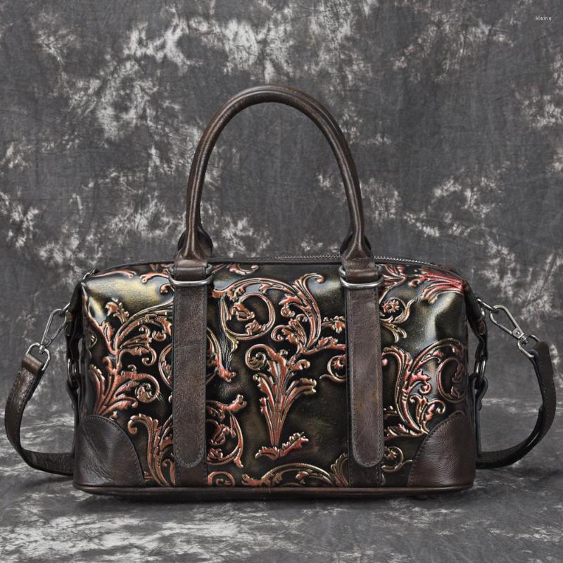 Evening Bags EUMOAN The Vintage Women's Baotou Layer Cowhide Hand-embossed Rub Color Handbag Ladies Single Shoulder Straddle Bag
Evening Bags EUMOAN The Vintage Women's Baotou Layer Cowhide Hand-embossed Rub Color Handbag Ladies Single Shoulder Straddle Bag