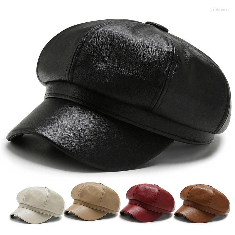 Berets Pu Solid Color Korean Version Unisex Short Brim Beanie Spring Autumn Men Fashion Shade Peaked Cap Women Hat, 05
Berets Pu Solid Color Korean Version Unisex Short Brim Beanie Spring Autumn Men Fashion Shade Peaked Cap Women Hat, 05