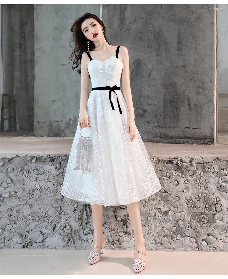 Ethnic Clothing White Evening Dress Feminine Black Strap Banquet Birthday Party Small Daily Girls Dating Clothes
Ethnic Clothing White Evening Dress Feminine Black Strap Banquet Birthday Party Small Daily Girls Dating Clothes