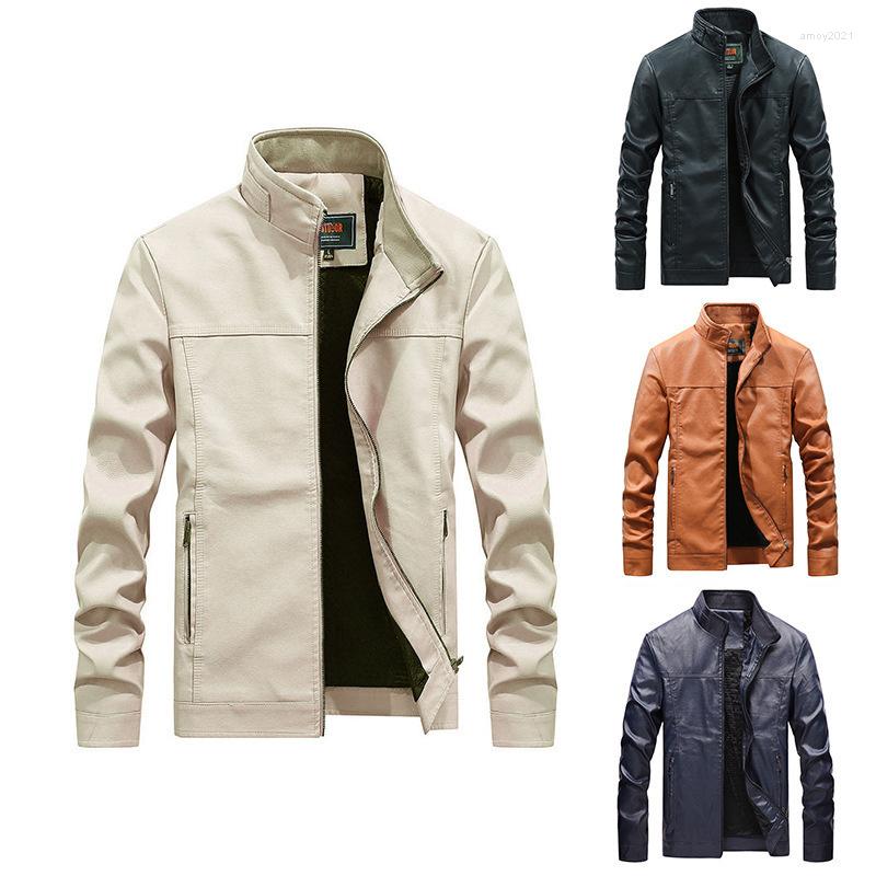 Men's Jackets 2022 Solid Color Stylish Men's Stand Collar Autumn Male Motorcycle PU Leather Coat Outdoor Flight Suit, Black
Men's Jackets 2022 Solid Color Stylish Men's Stand Collar Autumn Male Motorcycle PU Leather Coat Outdoor Flight Suit, Black