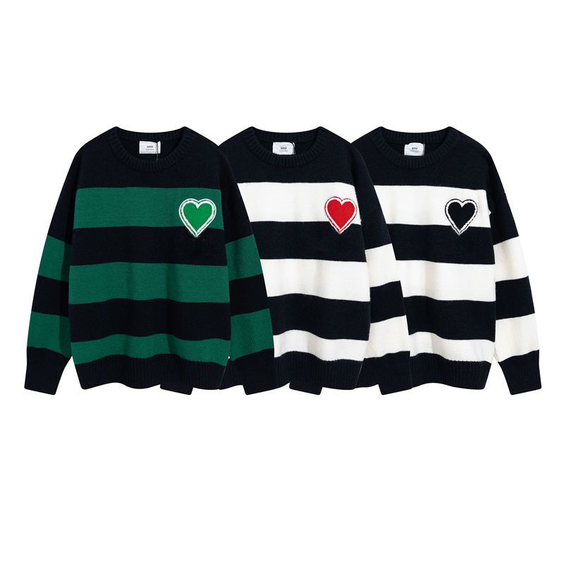 designer sweater man woman three black and white stripe rainbow colors knit Love A womens low collar fashion letter long sleeve clothes Top 20ss
designer sweater man woman three black and white stripe rainbow colors knit Love A womens low collar fashion letter long sleeve clothes Top 20ss