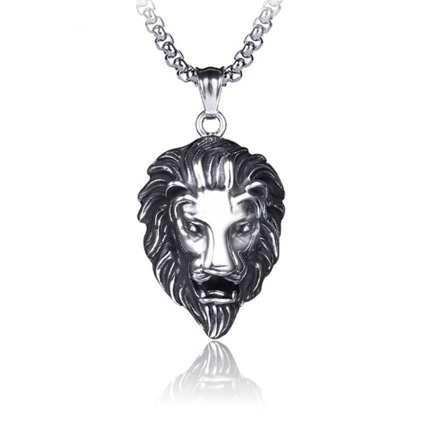 Sculpture Celtic Lion Head Pendant Necklace Stainless Steel Chain Necklaces Women Man Hip Hop Fashion Fine Jewelry
Sculpture Celtic Lion Head Pendant Necklace Stainless Steel Chain Necklaces Women Man Hip Hop Fashion Fine Jewelry