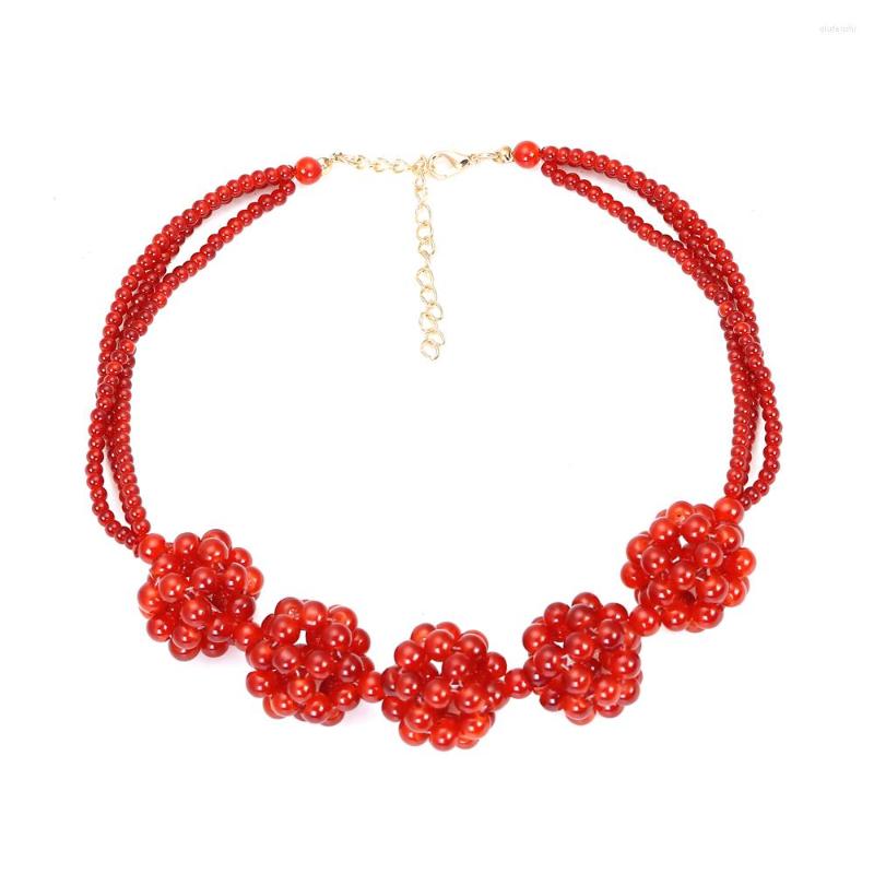 Choker Bohemian Trendy Handmade Red Beads Ball Necklace Luxurious Clavicle Beaded Woman Fashion Accessories Jewellery
Choker Bohemian Trendy Handmade Red Beads Ball Necklace Luxurious Clavicle Beaded Woman Fashion Accessories Jewellery