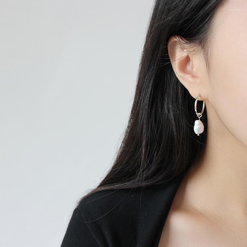 Hoop Earrings Real 925 Sterling Silver For Women Irregular Natural Freshwater Pearl Earings Hoops Fine Jewelry 2022
Hoop Earrings Real 925 Sterling Silver For Women Irregular Natural Freshwater Pearl Earings Hoops Fine Jewelry 2022