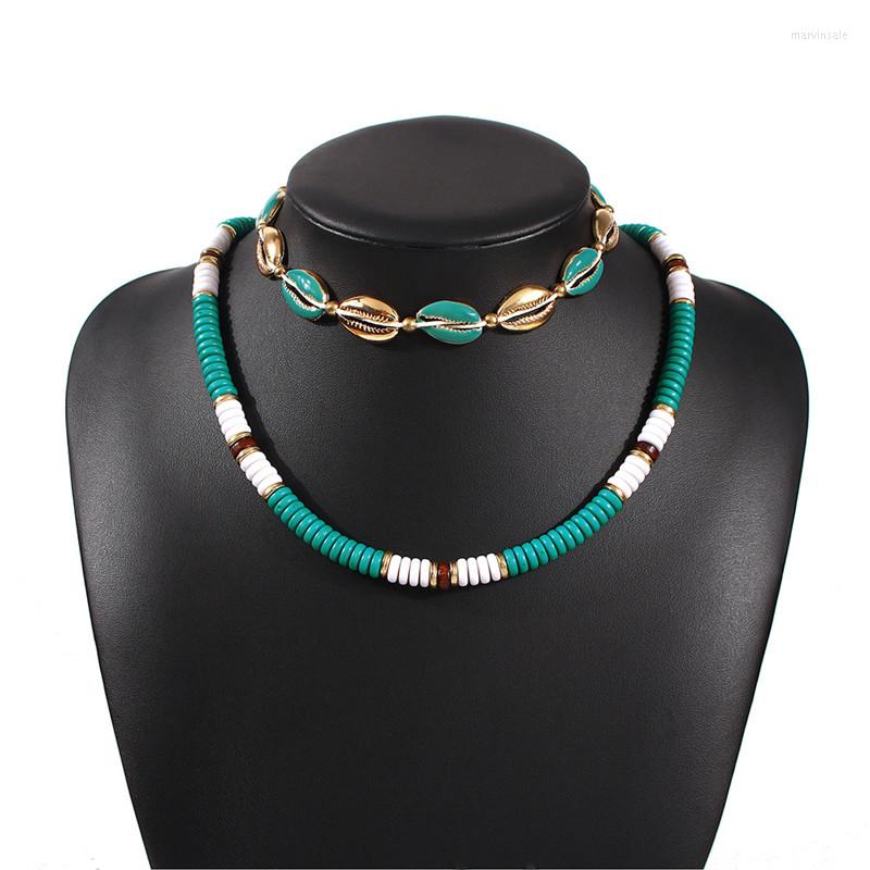 Chains Bohemian Ethnic Style Rice Bead Necklace Fashion Seaside Holiday Shell Double-layer Female Necklaces Women
Chains Bohemian Ethnic Style Rice Bead Necklace Fashion Seaside Holiday Shell Double-layer Female Necklaces Women