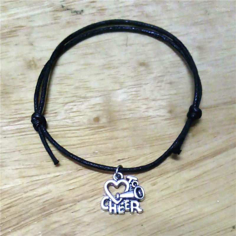Charm Bracelets Zinc Alloy Antique Silver Plated Eco-friendly Stylish Alphabet Love To Cheer Megaphone Lace-up Bracelet Jewelry
Charm Bracelets Zinc Alloy Antique Silver Plated Eco-friendly Stylish Alphabet Love To Cheer Megaphone Lace-up Bracelet Jewelry