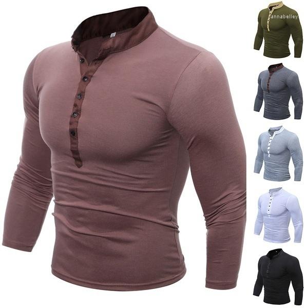 Men's T Shirts Cotton Long Sleeve Henley Shirt Casual Slim Fit Workout V Neck Button Up Tops, Black
Men's T Shirts Cotton Long Sleeve Henley Shirt Casual Slim Fit Workout V Neck Button Up Tops, Black