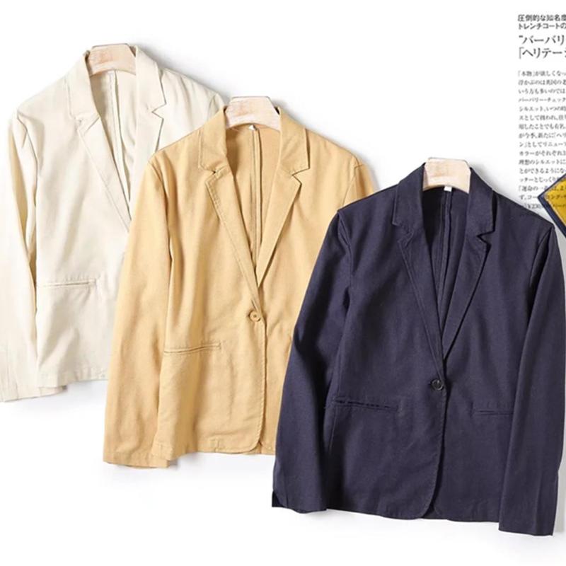 Women' Suits Jenny&Dave 2022 Indie Folk Fashion Simple Pure Color Linen Casual Blazers Women England Style Office Lady Jackets Tops, Beige
Women' Suits Jenny&Dave 2022 Indie Folk Fashion Simple Pure Color Linen Casual Blazers Women England Style Office Lady Jackets Tops, Beige