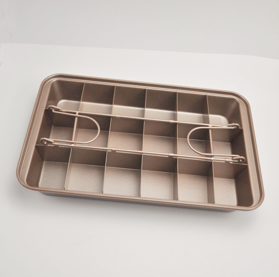 Baking Pan Non-Stick Stainless Steel Brownie Baking Pans Creative Chocolate Cake Mold Thick Square Lattice Molds Bakeware ToolsCK0008
Baking Pan Non-Stick Stainless Steel Brownie Baking Pans Creative Chocolate Cake Mold Thick Square Lattice Molds Bakeware ToolsCK0008