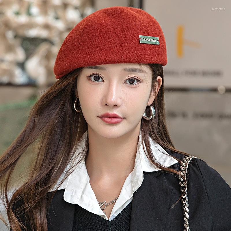 Berets Wool Beret Women Autumn And Winter Versatile Woollen Back To Wear Forward Cap Head Round Vintage British Bud Hat Tide For, Black
Berets Wool Beret Women Autumn And Winter Versatile Woollen Back To Wear Forward Cap Head Round Vintage British Bud Hat Tide For, Black